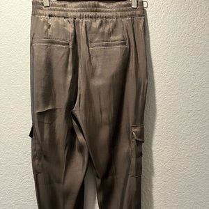 Anthropologie cargo satin pants. Small.